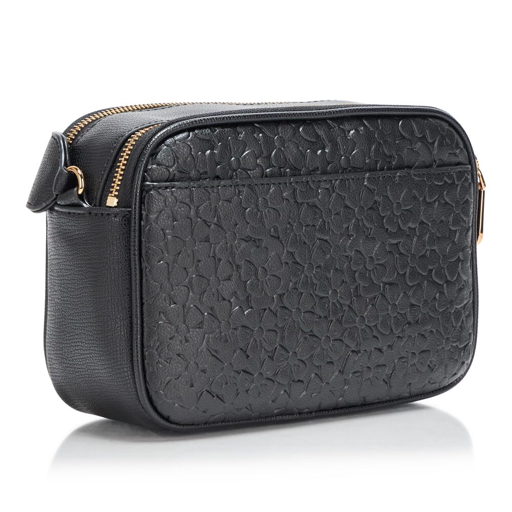 KARL LAGERFELD PARIS Crossbody Bag Floral Pins Black/Gold One Size - Picture 2 of 13